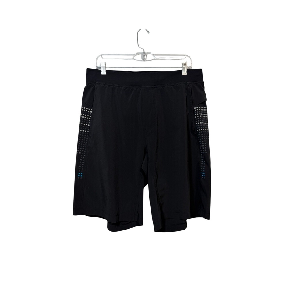 Lululemon Athletic Shorts Mens XL Black Reflective 10 Inch Inseam No Liner